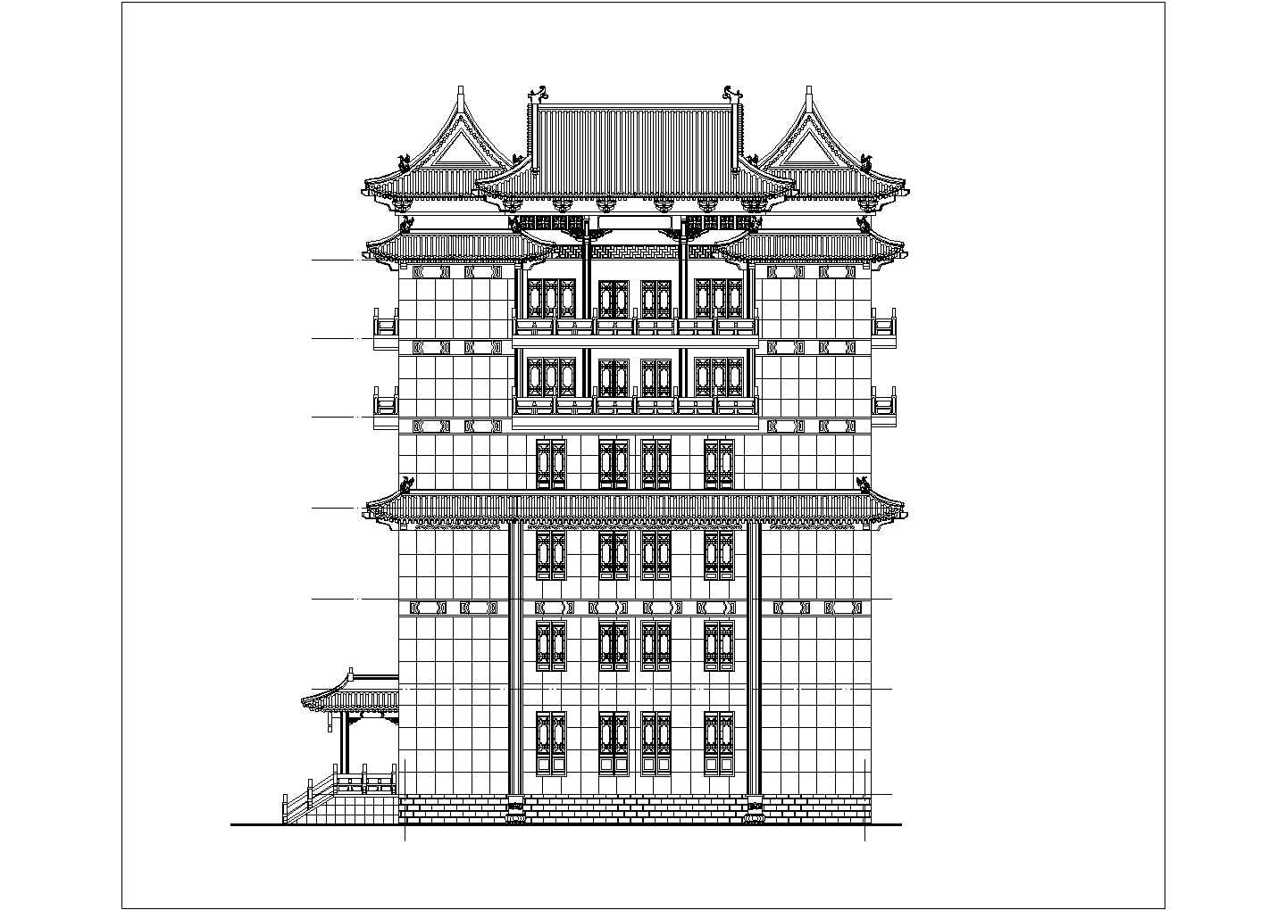【云南省】某旅游区某综合办公楼建筑设计图