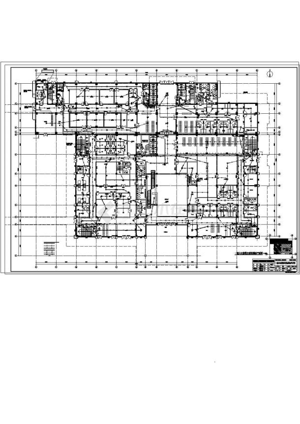 某地六层医院消防电气设计图-图一