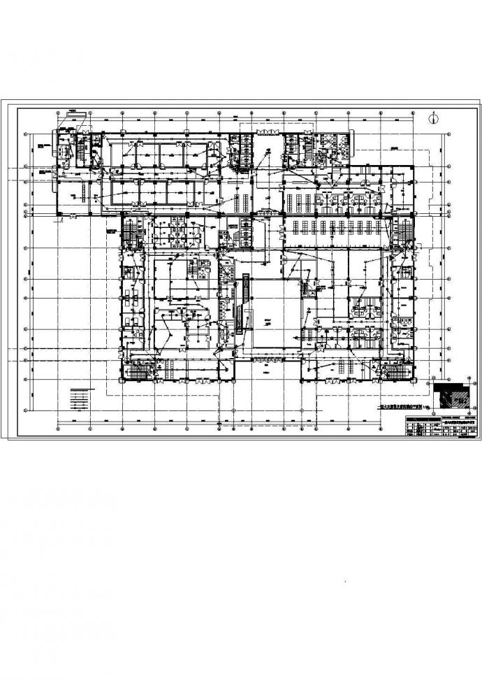 某地六层医院消防电气设计图_图1