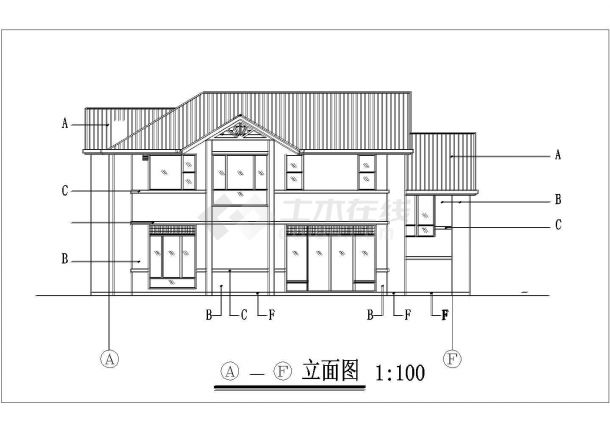 【上海】某地6套别墅建筑设计施工图-图一