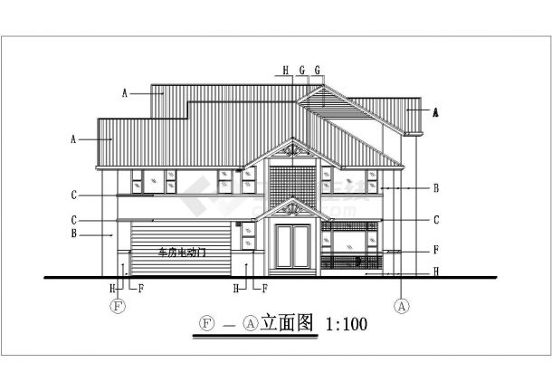【上海】某地6套别墅建筑设计施工图-图二