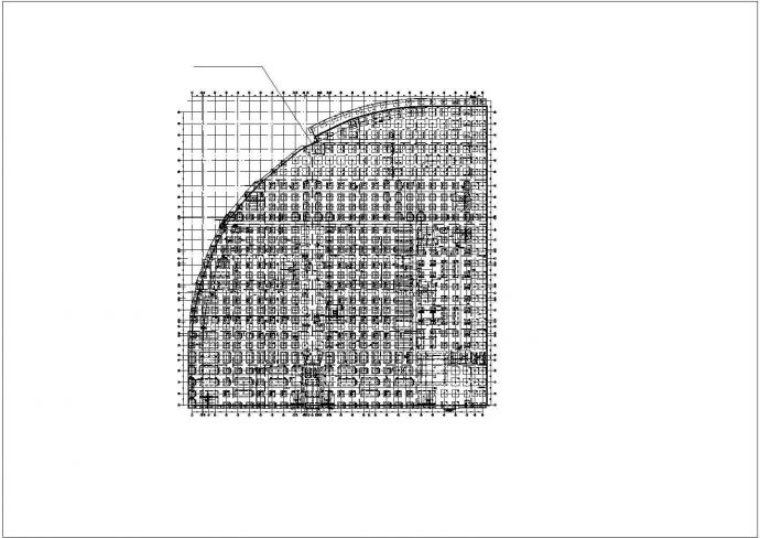 某地地下室详细建筑结构施工平面图_图1