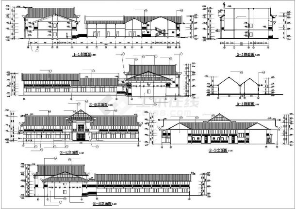 【南京】某调度大楼建筑设计施工图纸-图一