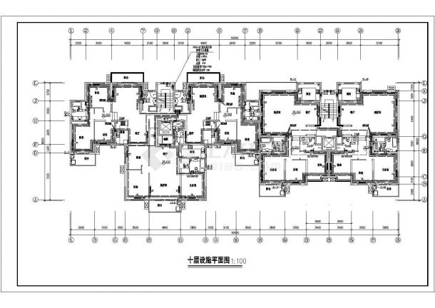小高层住宅水暖全套施工图（含材料表）-图二
