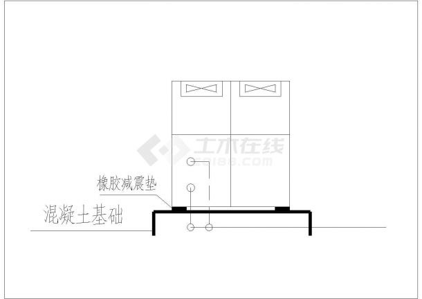 【扬州市】某机械设备公司办公楼风冷热泵空调系统设计图-图一