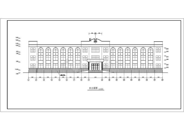 某地医院建筑结构施工图（共22张）-图一