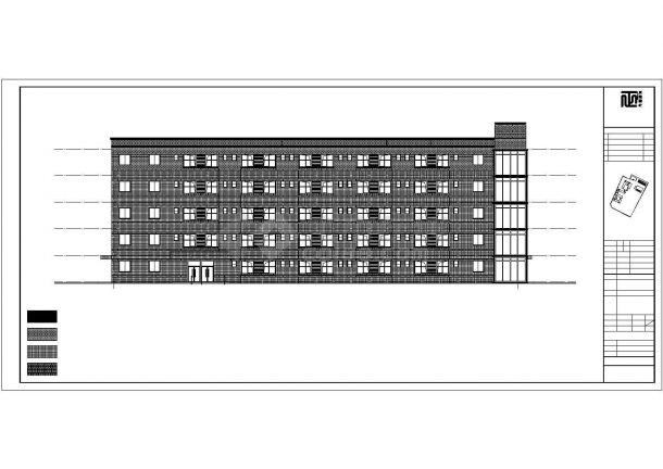 某地中学宿舍建筑设计图（共24张）-图一