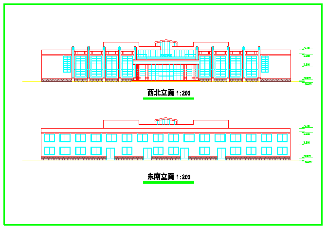 某地公交车站设计施工图纸（含效果图）