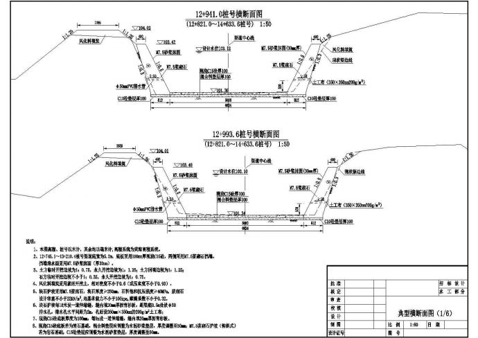【江西】某灌区节水改造渠道工程施工图_图1