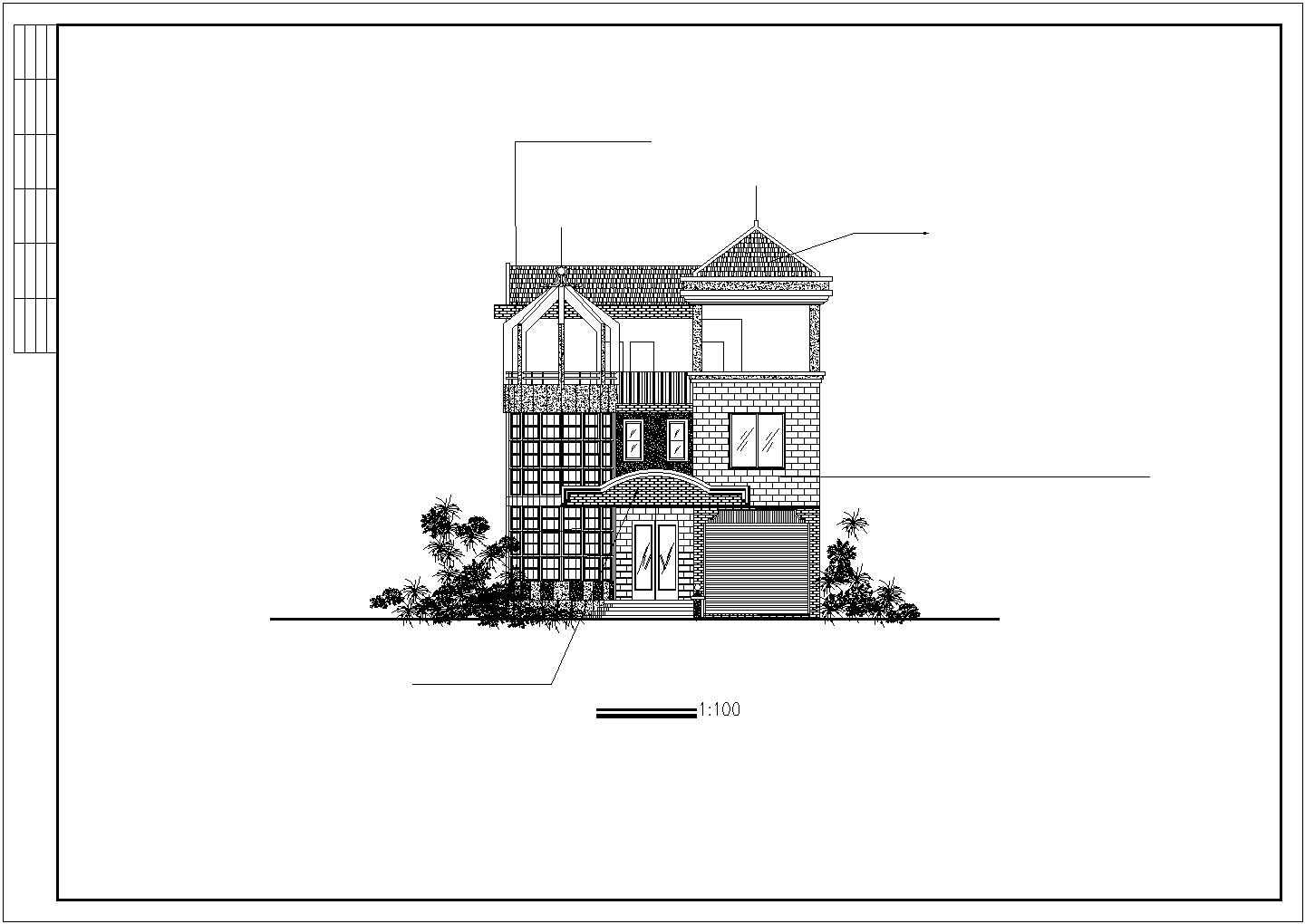 【淮安】某地小型别墅建筑设计方案图