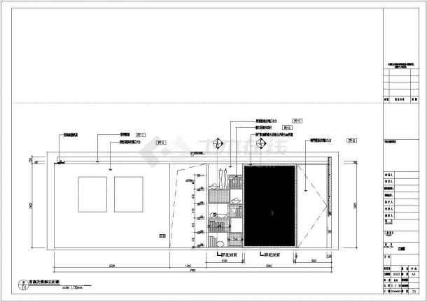 温馨简洁文艺范小居室室内施工图（含效果图）-图一