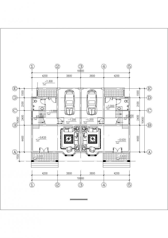 【陕西】某地小别墅建筑设计方案图纸_图1