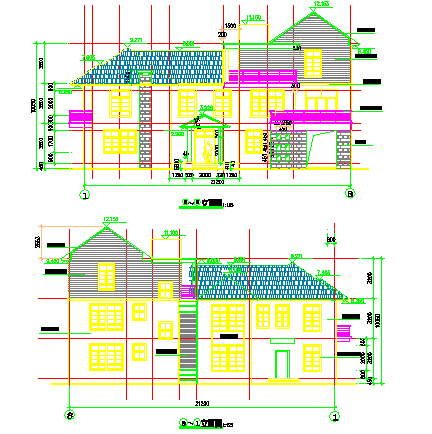 【金华】某三层楼别墅建筑设计施工图纸_图1