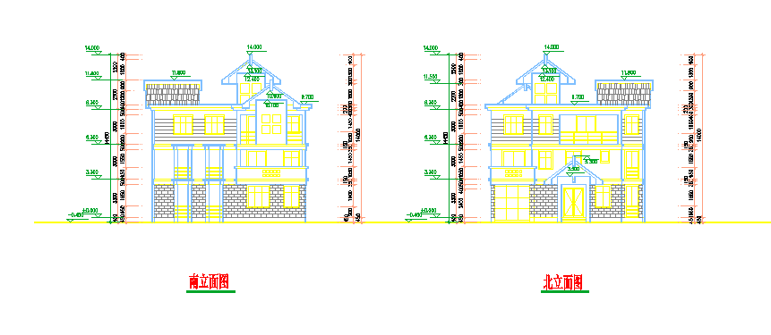 【宿迁】某地别墅建筑设计方案图纸