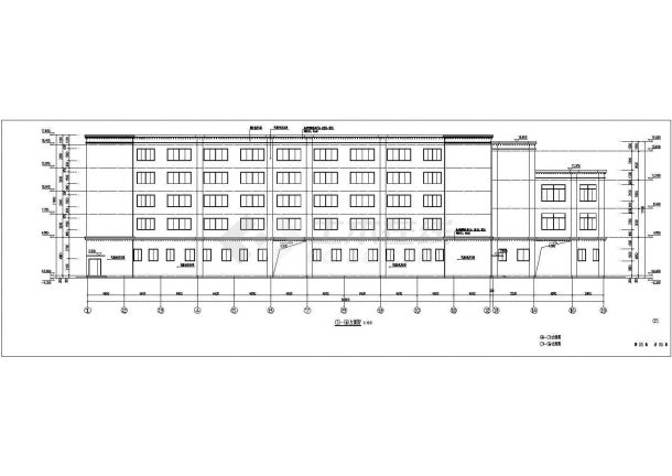 某通廊式商住藏式建筑设计图(全套)-图二