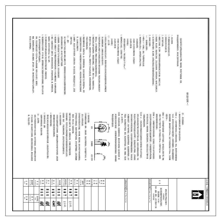 一村万树工程绿化施工图（***自然村）-图二