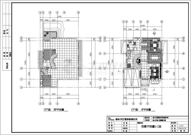 【昆山】万弘小区c型别墅建筑设计施工图-图二