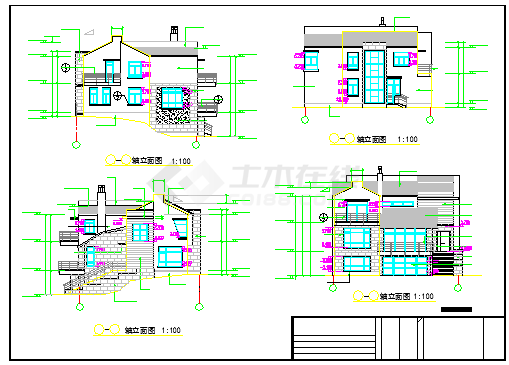 【芜湖】某地坡屋顶别墅建筑设计施工图-图一