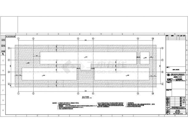 某大型商场单层厂房建筑设计结构图-图一