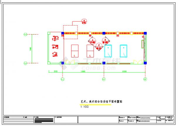 【深圳】某实验小学活动室改造工程图（14张）-图二