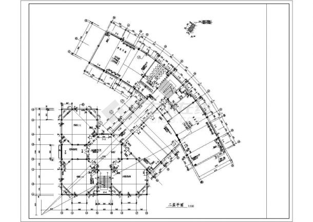 少儿图书馆建筑施工图（含设计说明和门窗表）-图一