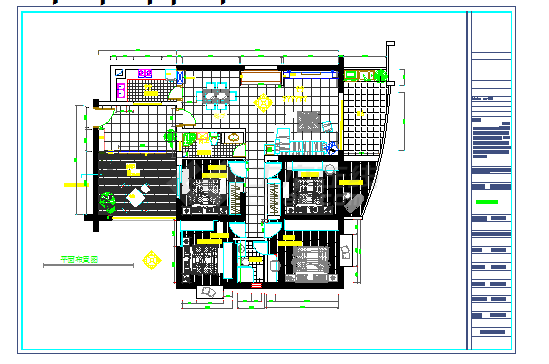 180平米现代中式家居五居室设计图-图一