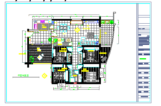 180平米现代中式家居五居室设计图_图1