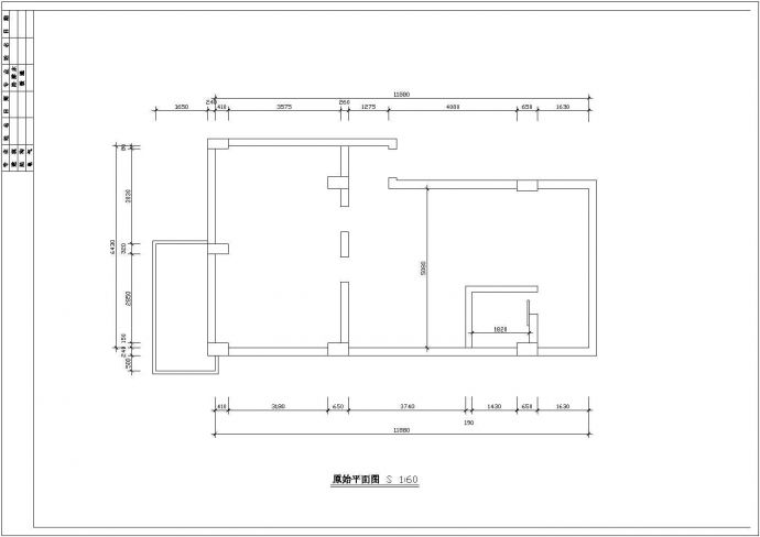 【上海】某三居室装饰装修设计施工图纸_图1