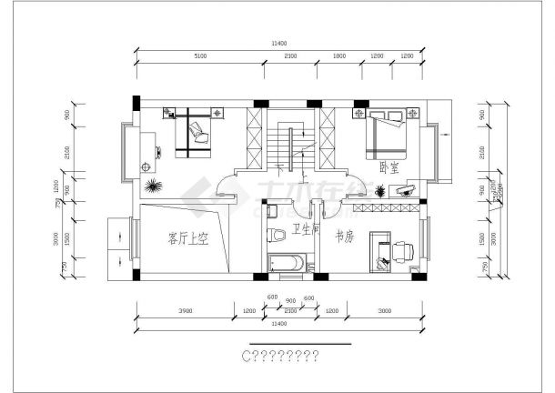 [淄博]三层别墅方案图（内含14张图）-图二