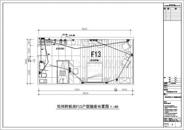 F13户型（内含16张图，户型图，电路图）-图二