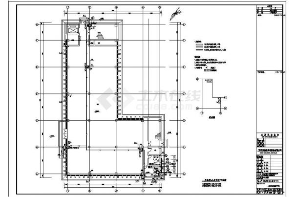 惠君丽联科中贝-研发制剂楼给排水施工CAD设计图-图一