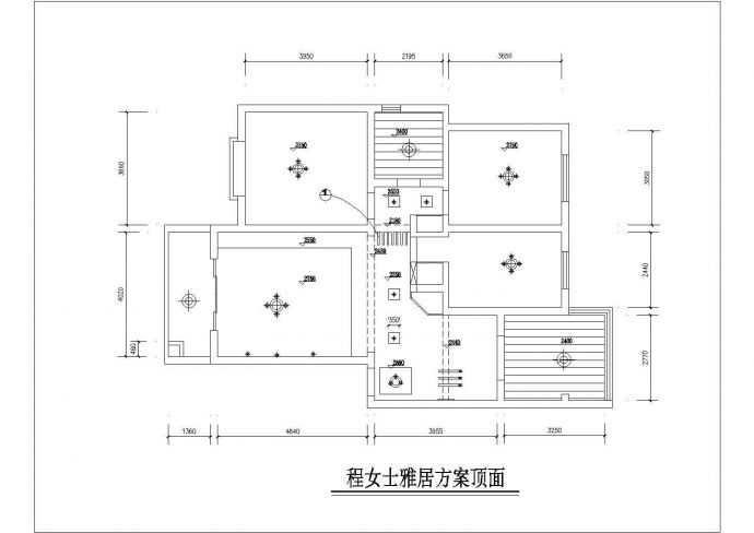 【上海】某地三室两厅装修设计施工图_图1