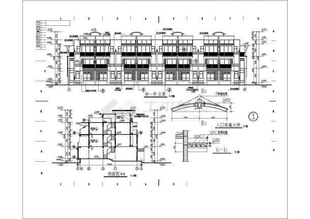 【武汉】某地豪华别墅建筑施工图纸-图二