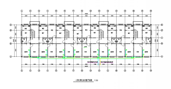 某地化工厂宿舍电气改造图CAD图纸_图1