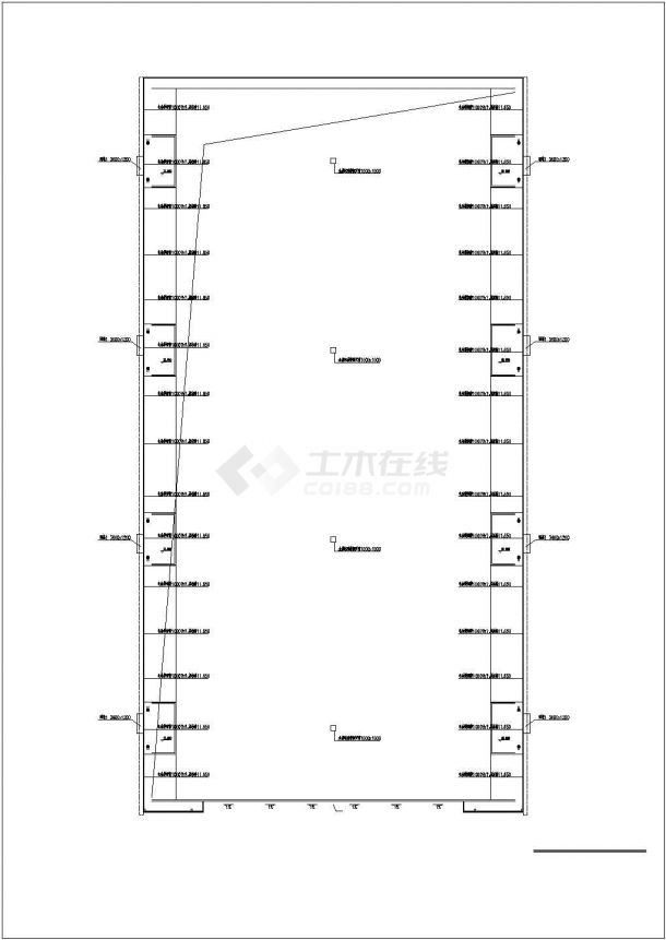 某地区建筑设计平面平图（CAD图）-图一