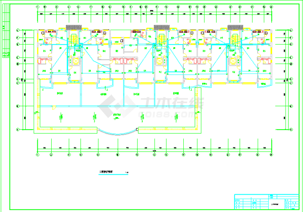 某地区多层商住楼强弱电设计CAD详图-图二