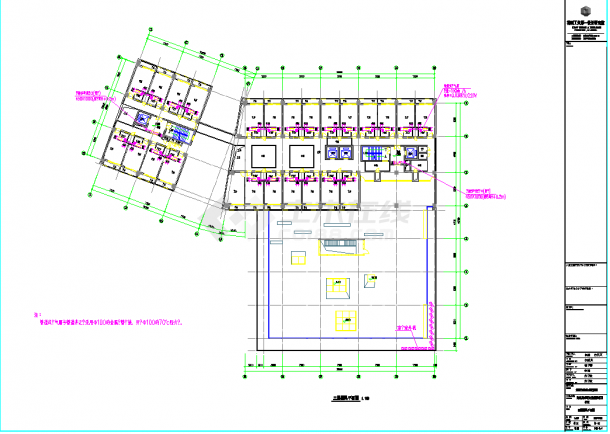 某地高层办公科研建筑给排水消防系统-暖通CAD图纸-图一