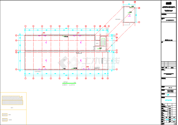 上海丙类厂房给排水喷淋系统设计CAD图纸-图二
