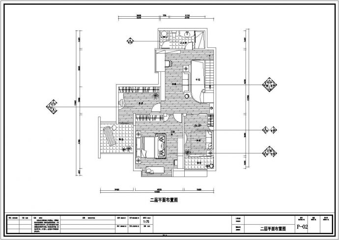 某二层别墅装修设计施工图（共25张图）_图1