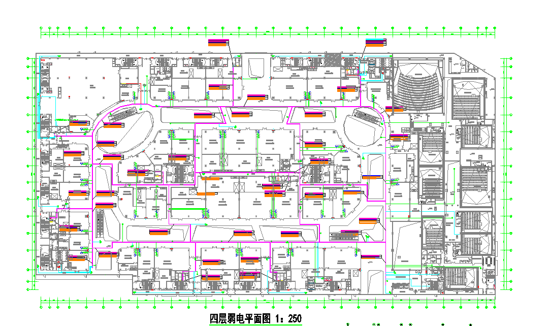 某地鹤壁万达广场弱电智能化方案图CAD图纸