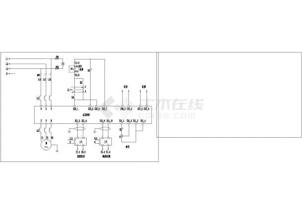 ACS600变频器电柜控制原理图-图二