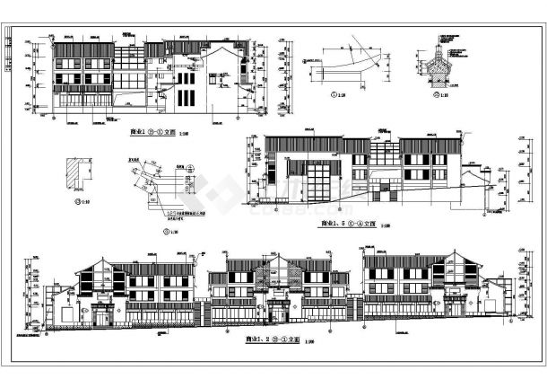 某地商业街详细装修设计图（共7张）-图一