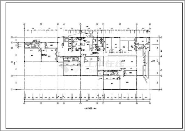 某房屋建筑设计图CAD图（平面、立面图）-图一