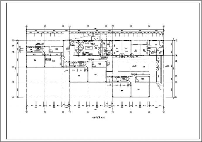 某房屋建筑设计图CAD图（平面、立面图）_图1