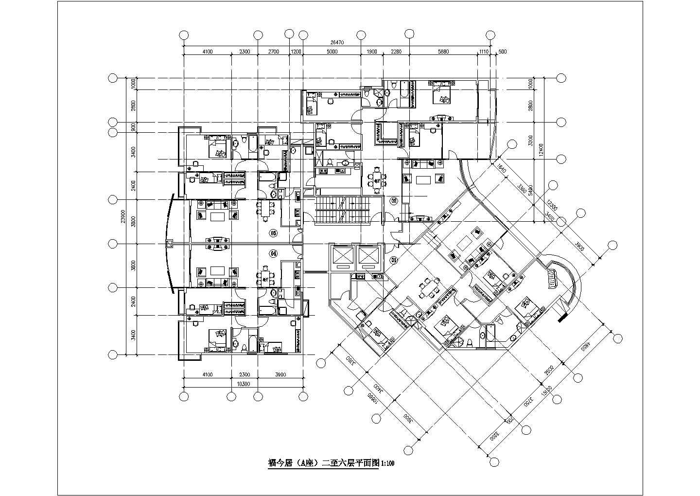 【浙江】东山雅筑户型设计施工图纸