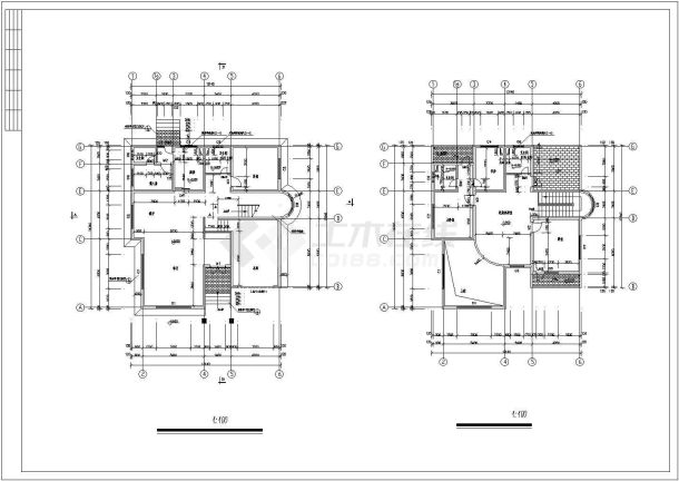 【保靖县】四套经典风格别墅建筑施工图-图一