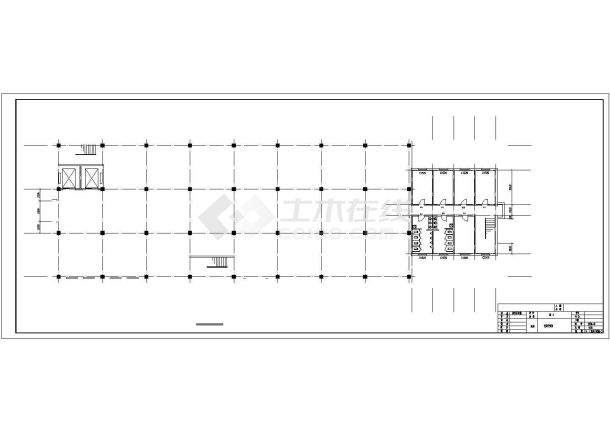 某五层框架电视机厂房建筑结构设计施工图-图二