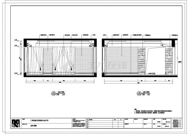 【广州】凯旋新世界复式户型样板间二层立面装修设计施工图-图二