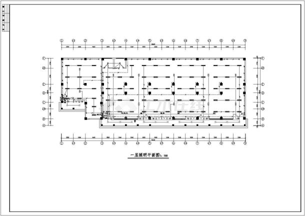 【山东省】某城市市中心某一中综合楼设计图-图一