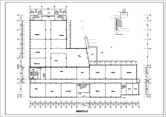 【江苏省】苏南某城市某职业中学五层实训大楼电气图_图1